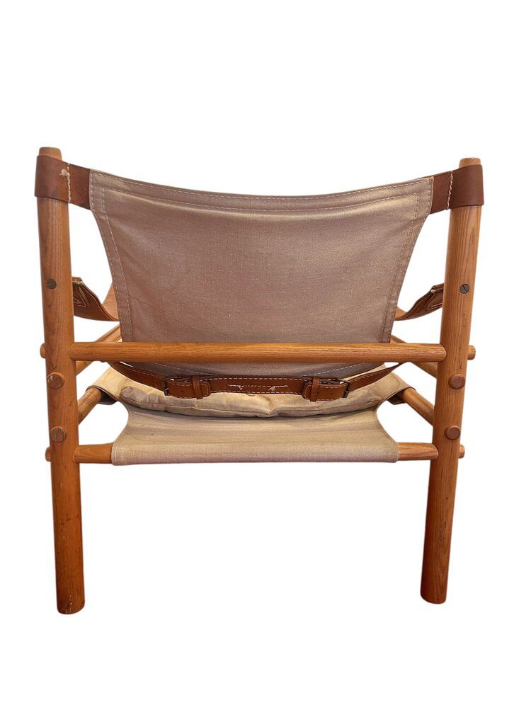 Sirocco safari chair vintage by Arne Norell, 1960s