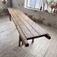 Brutalist popular art table XXL 3.5m/4m pine and oak
