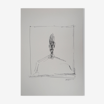 Alberto GIACOMETTI : Buste d’homme - Lithographie signée