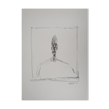 Alberto GIACOMETTI: Bust of a man - Signed lithograph