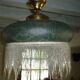 Pendant lamps in polished glass with bead fringe, Ø 40 cm