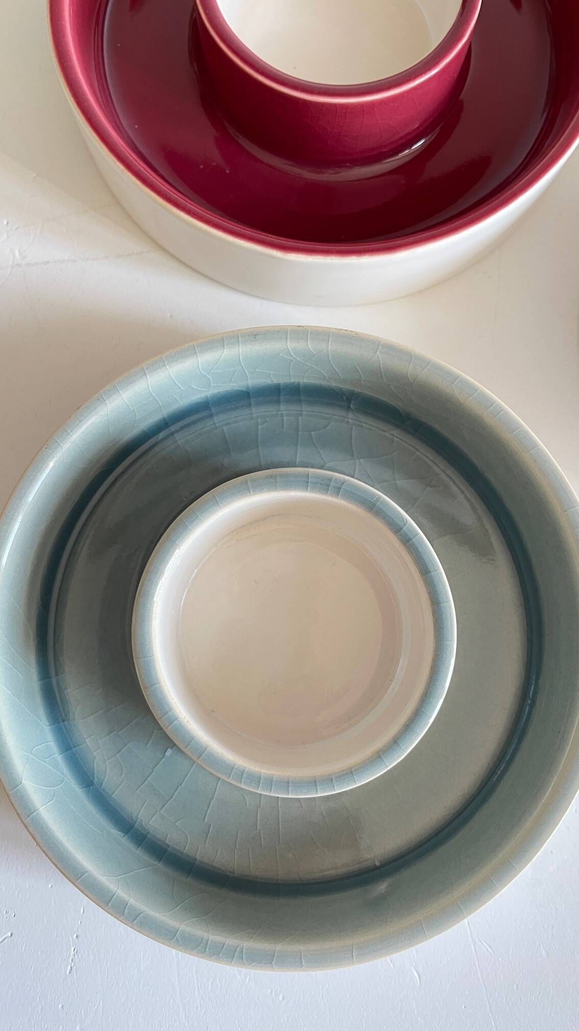 BOUGEOIRS Cracked Ceramic Candle Holder