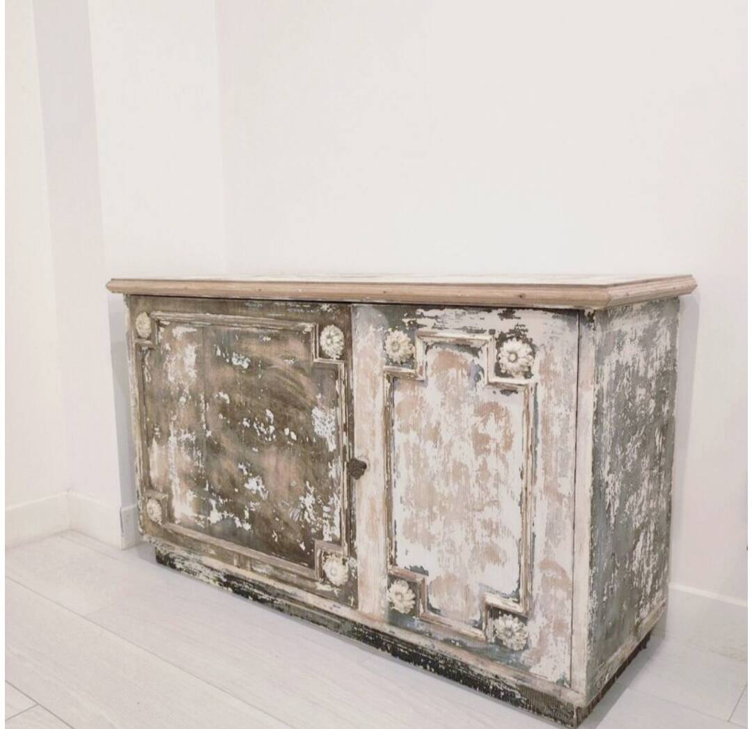 Rustic vintage patinated bar