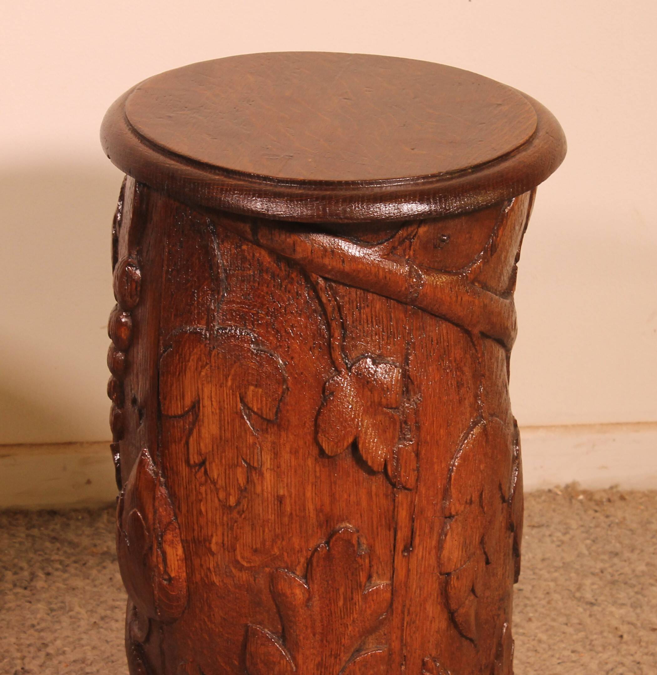 pair of 17th century oak bedside tables or sofa ends