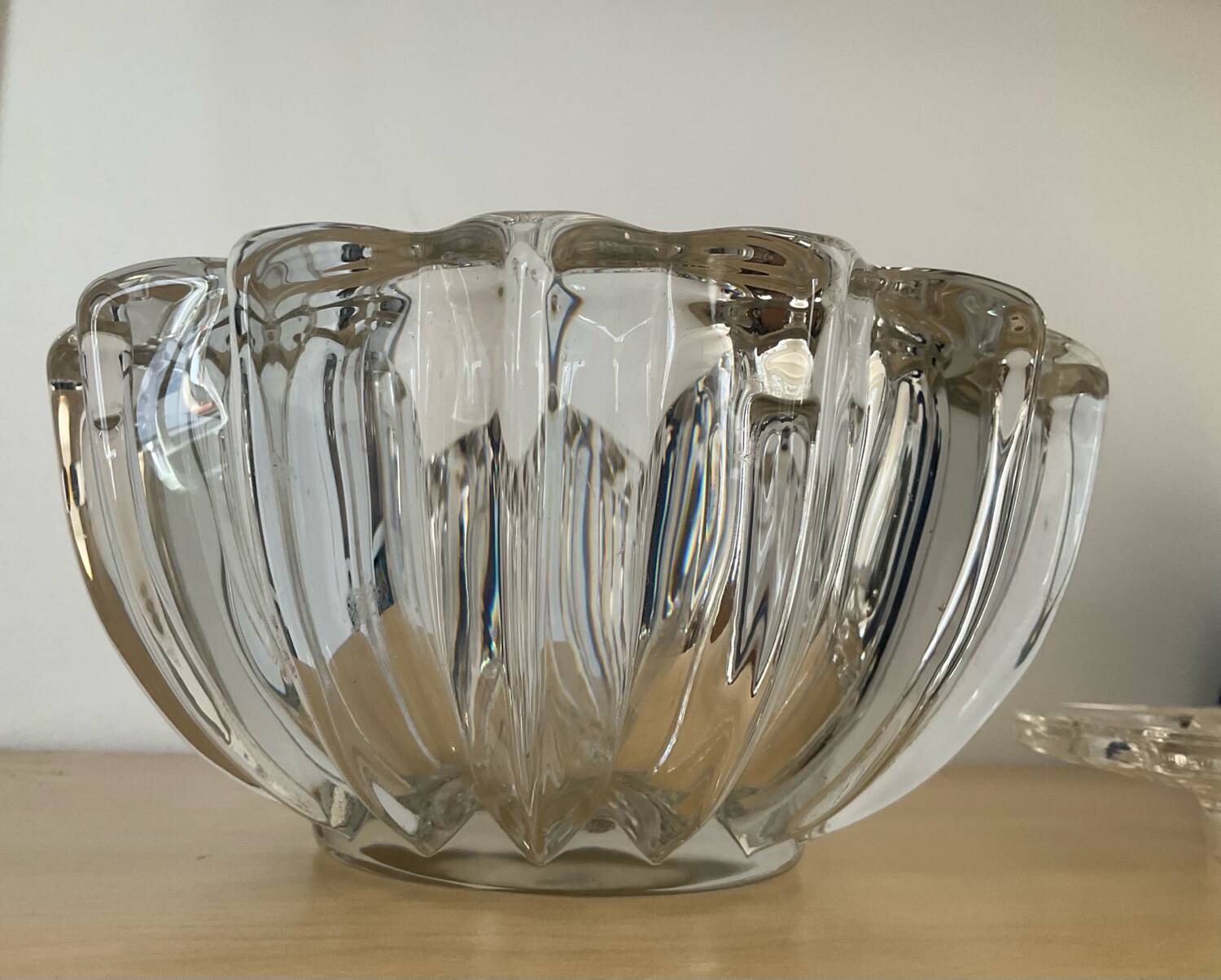 Vase pique fleurs en cristal des années 70