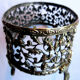 Small table jardiniere, cobalt blue crystal and napoleon iii gilded bronze support