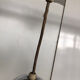 Vintage sphere pendant light in silver metal from the 70s