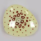 Large Vintage Czechoslovakian Opaline Glass Pendant Lights, 1970s, Set of 2