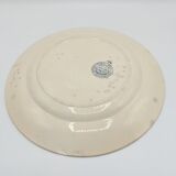 Flat plates in faience Land of Fer Choisy Le Roi, year 50, dark blue décor