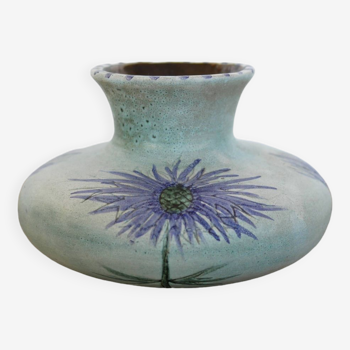 Vintage ceramic thistle vase by Marie Madeleine Jolly