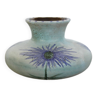 Vintage ceramic thistle vase by Marie Madeleine Jolly