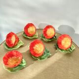 Coffee cups flowers slurry