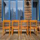 4 solid pine chairs by Rainer Daumiller - 1970s