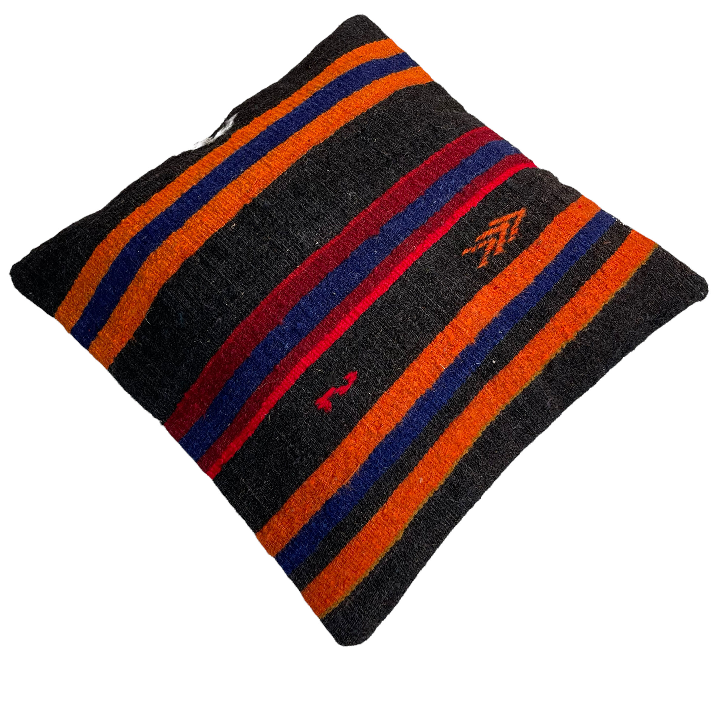 Housse de coussin kilim turc vintage, 40 x 40 cm