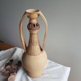 Large vase in Hispano-Moorish style in raw stoneware