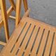 Set of 4 Folding Chairs in Wood and Plywood