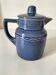Blue speckled stoneware jug with integrated filter
