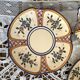 Antique Quimper Henriot earthenware cups and saucers