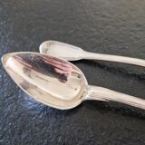 Series of 2 tablespoons - In solid silver