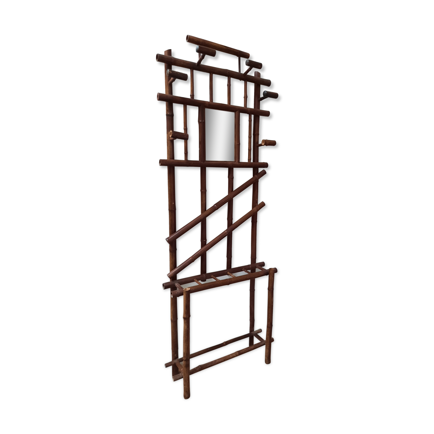 Bamboo coat rack
