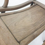 Chaise longue chinoise  du 19ème siècle en bois massif