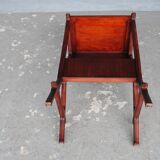 Porte-revues et console en acajou