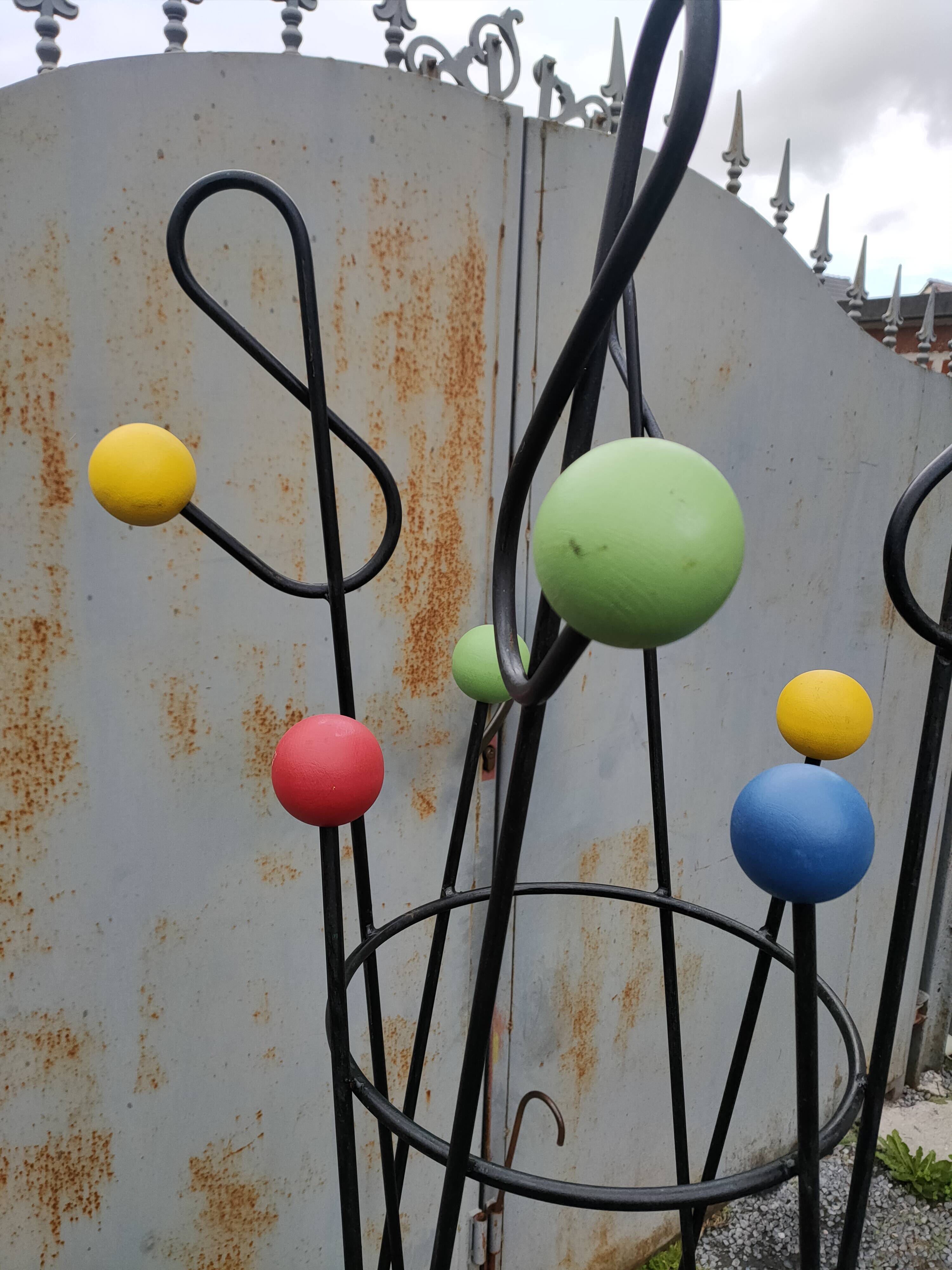 vintage treble clef coat rack