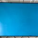 Folding camping table in sky blue formica 70s