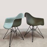 DAR dining chairs fiberglass shell chairs Charles & Ray Eames Vitra