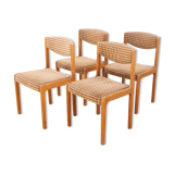 Series of 4 80s chairs