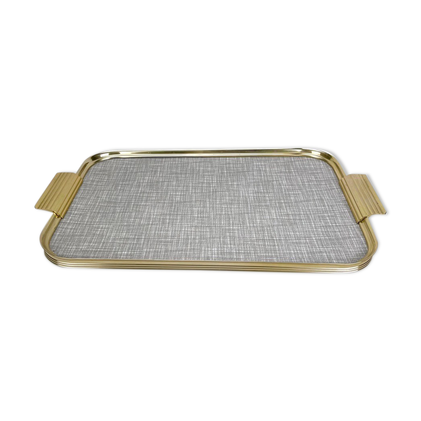 Brass tray and Formica Italy 50s