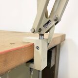 Vintage beige architect table lamp from fax, 1970s