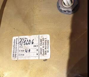 Lampe fleur en cristal Ernst Palme, années 1970