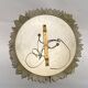 Capiz mother of pearl shell ceiling mount attributed to Rausch, Germany 1970s