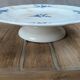 Compotier ancien en faïence anglaise Cauldon – décor bleu Chantilly