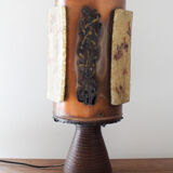 Accolay lamp with copper and resin shade