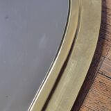 Miroir psyché en laiton martelé, artisanat marocain