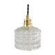 Vintage molded glass pendant lamp