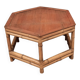 Hexagonal bamboo coffee table