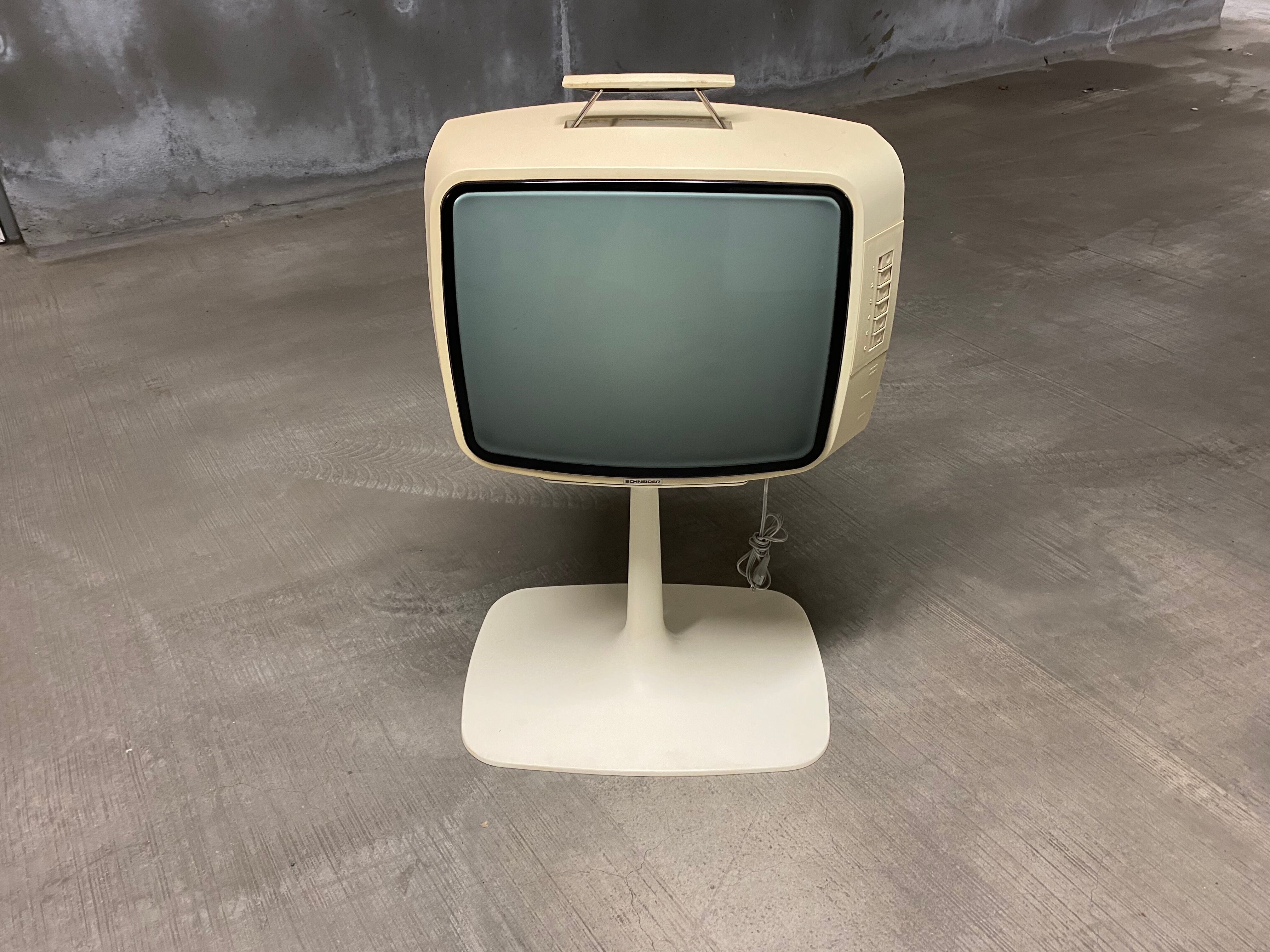 Former tv feet tulip space age circa 1970s