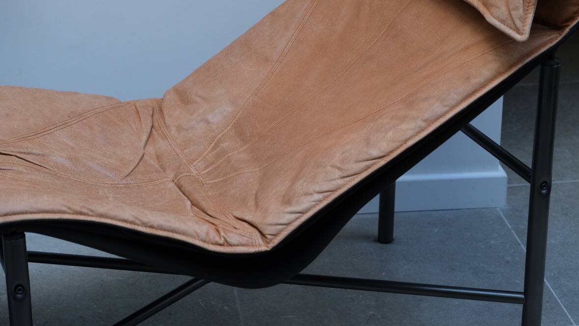 Chaise longue en cuir de Tord Björklund