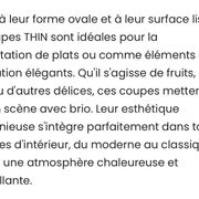 Coffret de 2 coupes Thin en acajou Ethnicraft
