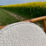 Vintage rattan bench