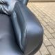 2x Joe Colombo Elda LONGHI Chair Black leather, White fiberglass