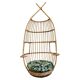 Mid Century hanging egg chair in bamboo by Fratelli Castano 1950s
