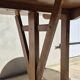 Petite table vigneronne ronde rabatable