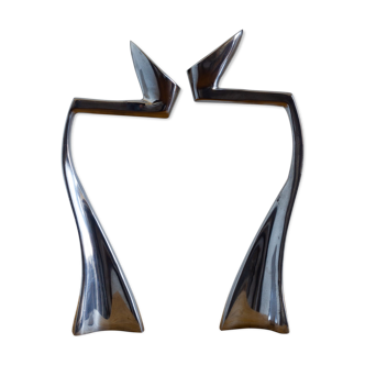 Pair of candle holders #Arclumis / Matthiew Hilton for SCP England / 80s