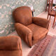 Suede armchairs