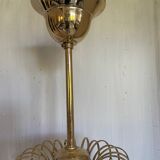 Murano glass and gold metal pendant light