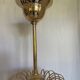 Murano glass and gold metal pendant light